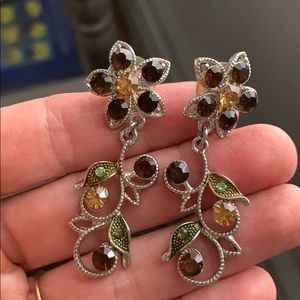 Crystal dangle earrings
